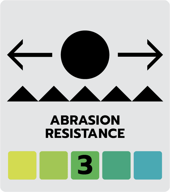 Abrasion resistance level 3